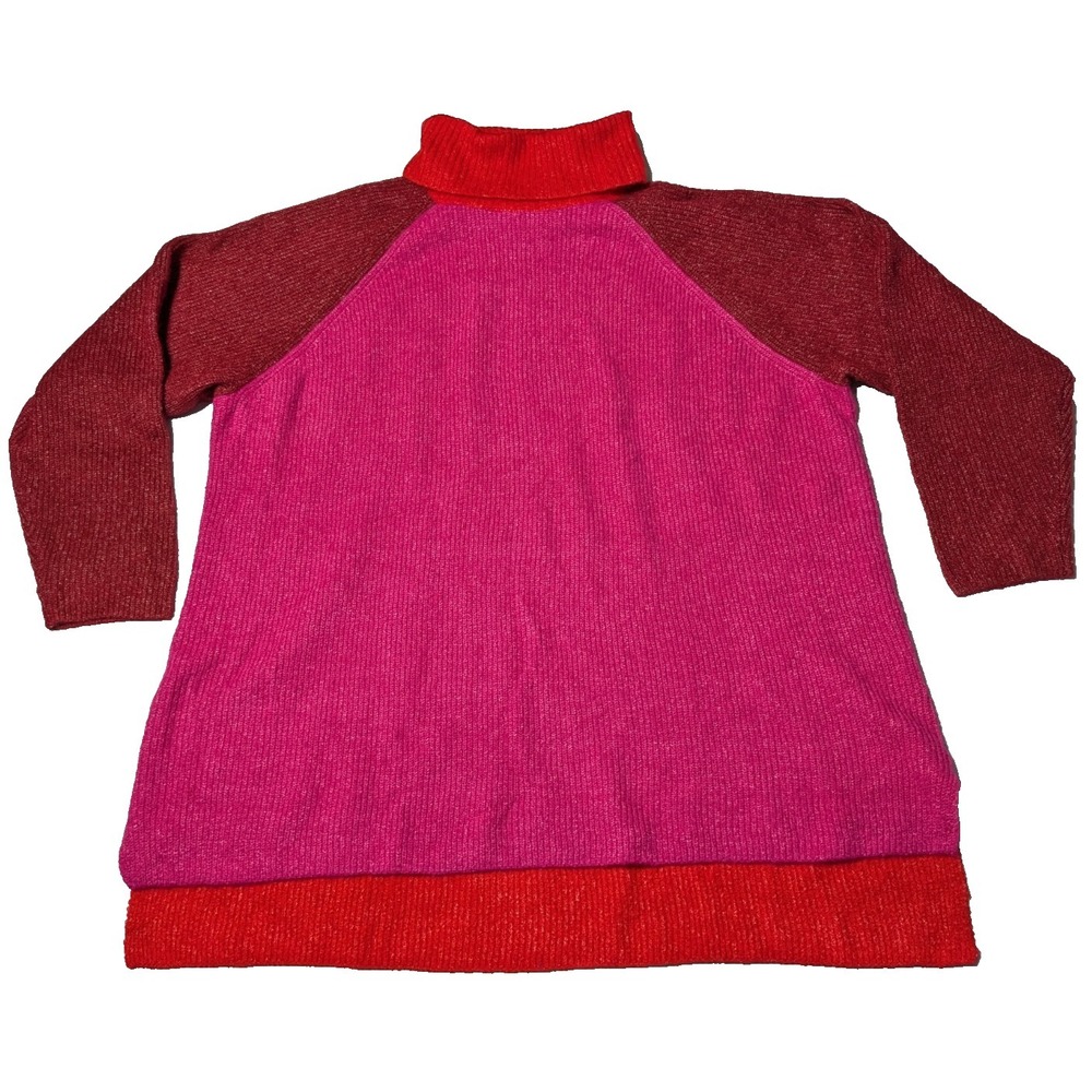 Lane Bryant Colorblock Turtleneck Sweater Women 26/28‎ NEW